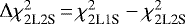 $\Delta\chi^2_{\textrm{2L2S}} \,{=}\,\chi^2_{\textrm{2L1S}}-\chi^2_{\textrm{2L2S}}$