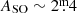 $ A_{\mathrm{SO}}\sim 2{{\overset{\text{m}}{.}}}4 $