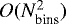 $O(N_{\textrm{bins}}^2)$