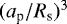 $(a_{\textrm{p}}/R_{\textrm{s}})^3$