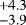$^{+4.3}_{-3.9}$