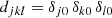$$ \begin{aligned} d_{jkl}=\delta _{j0}\, \delta _{k0}\, \delta _{l0} \end{aligned} $$