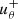 $ u_\theta^+ $