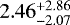 $2.46^{+2.86}_{-2.07}$