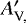Mathematical equation: $A_{\textrm{V,}}'$