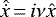 Mathematical equation: $\hat{\dot{x}}\,{=}\,i\nu \hat{x}$