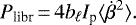 Mathematical equation: \begin{equation*}P_{\textrm{libr}}\,{=}\,4 b_{\ell} I_{\textrm{p}} \langle \dot{\beta}^{2} \rangle.\end{equation*}