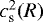 Mathematical equation: $c_{\textrm{s}}^2(R)$