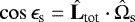Mathematical equation: $\cos \epsilon_{\textrm{s}} = \hat{\textbf{L}}_{\textrm{tot}} \cdot \hat{\Omega}_{\textrm{s}}$