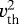 Mathematical equation: $ v_{\textrm{th}}^{2}$