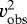 Mathematical equation: $ v_{\textrm{obs}}^{2}$