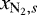 Mathematical equation: $x_{{\textrm{N}_2},s}$