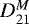 Mathematical equation: $D_{21}^M$
