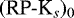Mathematical equation: $(\textrm{RP-K}_{s})_{0}$