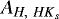 Mathematical equation: $A_{H,\ HK_s}$
