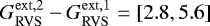 Mathematical equation: $G_{\mathrm{RVS}}^{\mathrm{ext,2}} - G_{\mathrm{RVS}}^{\mathrm{ext,1}} = [2.8,5.6]$