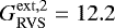 Mathematical equation: $G_{\mathrm{RVS}}^{\mathrm{ext,2}} = 12.2$