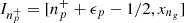 Mathematical equation: $ I_{n_p^+}=[n_p^+ + \epsilon_p -1/2,x_{n_g}] $