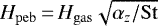 Mathematical equation: $H_{\mathrm{peb}}\,{=}\, H_{\mathrm{gas}}\sqrt{\alpha_z/\mathrm{St}}$