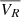 $ \overline{V_R} $