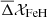 $ \overline{\Delta} \mathcal{X}_{\mathrm{FeH}} $