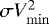 $\sigma V^2_{\mathrm{min}}$