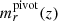 $ m_{r}^\mathrm{pivot}(z) $