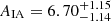 $ A_{\mathrm{IA}} = 6.70^{+1.15}_{-1.14} $