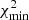 $ \chi^2_{\mathrm{min}} $