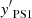 $ {{\it y}^\prime}_{\rm PS1} $