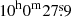 $ 10^{\mathrm{h}}0^{\mathrm{m}}27{{\overset{\text{s}}{.}}}9 $