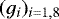 $(g_i)_{i=1,8}$