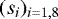 $(s_i)_{i=1,8}$