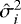 $\hat{\sigma}_i^2$