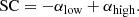 $$ \begin{aligned} \mathrm{SC} = -\alpha _{\rm low}+\alpha _{\rm high}. \end{aligned} $$