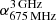 $ \alpha^{\mathrm{3\,GHz}}_{\mathrm{675\,MHz}} $