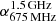 $ \alpha^{\mathrm{1.5\,GHz}}_{\mathrm{675\,MHz}} $