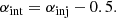 $$ \begin{aligned} \alpha _{\rm int}=\alpha _{\rm inj}-0.5. \end{aligned} $$
