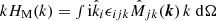 $ kH_{\mathrm{M}}(k)=\smallint\mathrm{i}\hat{k}_i\epsilon_{ijk}\hat{M}_{jk}({{\boldsymbol{k}}})\,k\ \mathrm{d}\Omega $