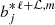 $ b_j^{\ast\,\ell+{\mathcal{L}},m} $