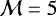 Mathematical equation: $\mathcal{M}=5$