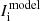 $ I^\mathrm{model}_\mathrm{i} $