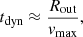 $$ \begin{aligned} t_{\rm dyn}&\approx \frac{R_{\rm out}}{{ v}_{\rm max}},\end{aligned} $$