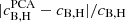 $ |c_{\mathrm{B,H}}^{\mathrm{PCA}}-c_{\mathrm{B,H}}|/c_{\mathrm{B,H}} $