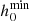 $ h_0^{\rm min} $