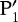 Mathematical equation: $\mathrm{P}_1\prime$