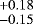 ${}^{+0.18}_{-0.15}$