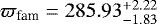 $\varpi_{\textrm{fam}} = 285.93^{+2.22}_{-1.83}$