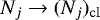 Mathematical equation: $N_j \rightarrow (N_j)_{{\mathrm{cl}}}$