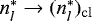 Mathematical equation: $n_l^{\ast} \rightarrow (n_l^{\ast})_{{\mathrm{cl}}}$